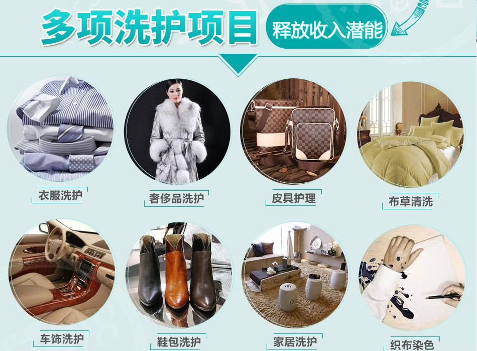 康潔干洗店開展業務范圍